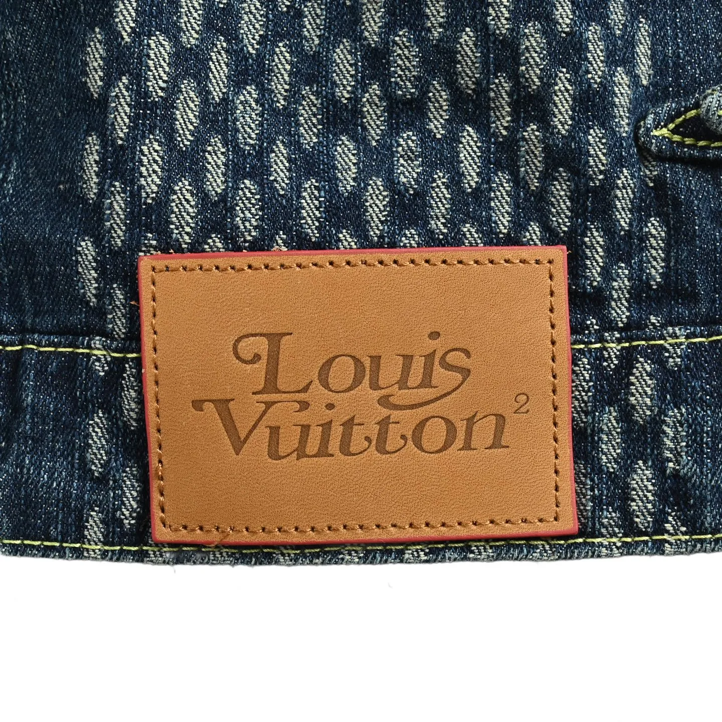Louis Vuitton/Louis Vuitton Classic checkerboard washed denim jacket jacket